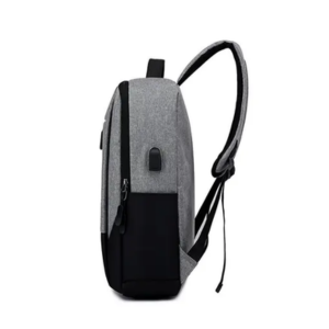 Economical Grey Anti-Theft Laptop Backpack