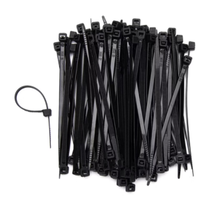 Black Cable Ties 300 x 3.6mm – Heavy-Duty Nylon Zip Ties (Pack)
