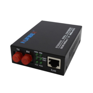 NUFIBER 10/100/1000Mbps Single-Mode Media Converter – Fiber to Ethernet