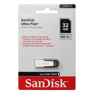 SanDisk Ultra Flair 3.0 32GB USB Flash Drive (Brand New)