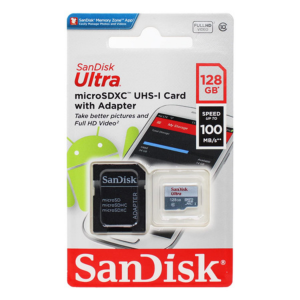 SanDisk microSD 128GB 100MBs Memory Card (1)