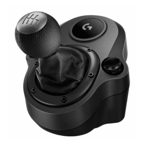 The Logitech Driving Force Gear Shifter for G29 delivers realistic, responsive manual control for racing simulation enthusiasts. Featuring a solid steel and leather build, six-speed H-pattern gear layout, and push-down reverse, it ensures a premium, durable racing experience. Compatible with Logitech G29, G920, and G923 wheels, this shifter mounts securely to your setup, offering precision and immersion for every gear change on Xbox, PlayStation, or PC.