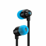 Logitech G333 Gaming Earphones Black – dual dynamic drivers, 3.5mm and USB-C connectivity, premium aluminum design, and crystal-clear gaming sound for all devices.