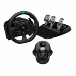 The Logitech G923 Racing Wheel with Xbox One and PC redefines realism with TRUEFORCE next-gen feedback, precision pedals, and premium materials. Designed for motorsport-grade performance, it delivers responsive steering, dynamic traction control, and a fully immersive racing experience across supported Xbox and PC titles.