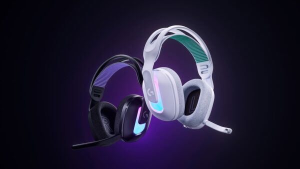 Logitech G522 Gaming Headset with 50mm Pro-G drivers, DTS 7.1 surround sound, flip-to-mute mic, leatherette ear pads, and wired connectivity for immersive gaming and streaming.